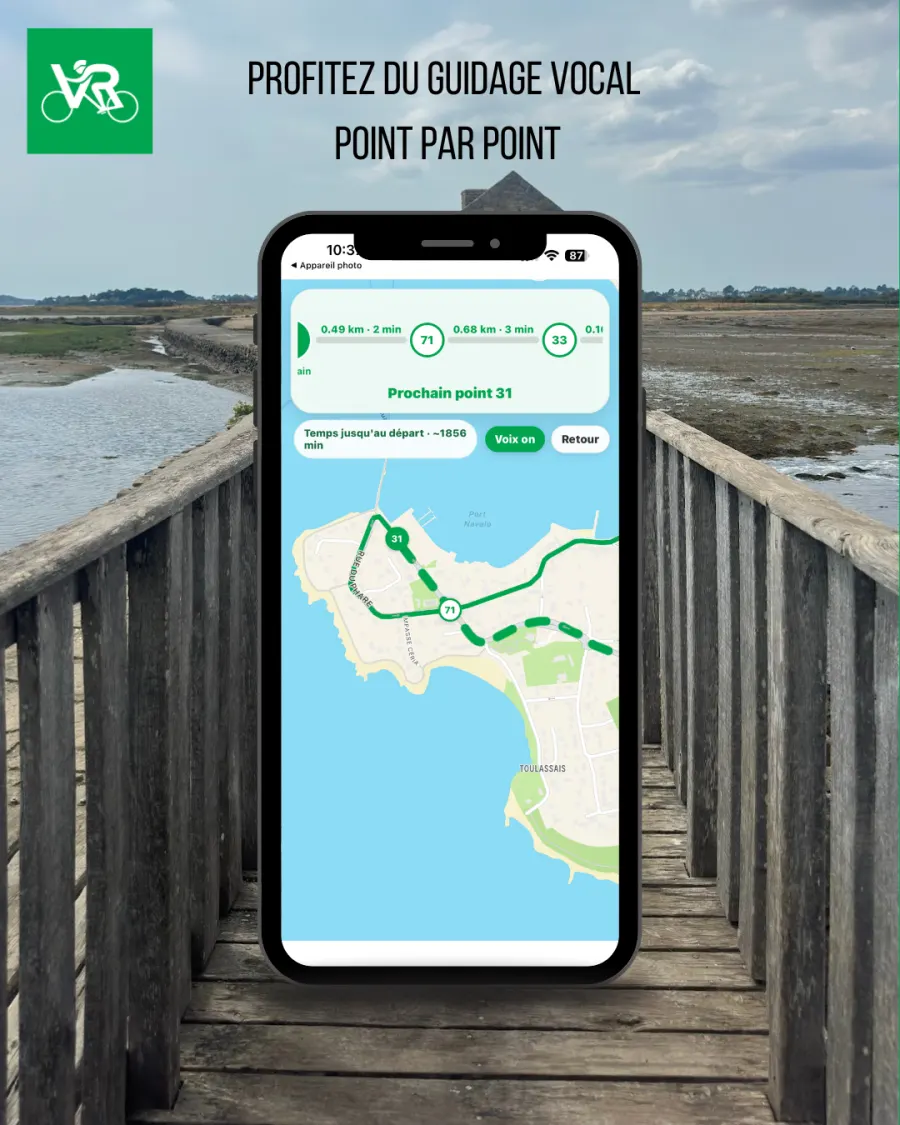 Mockup : guidage vocal point par point
